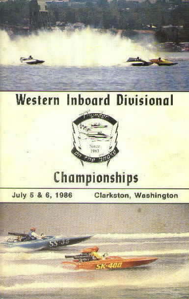 Western Inboard Divisional Championships program featuring the SS-400
