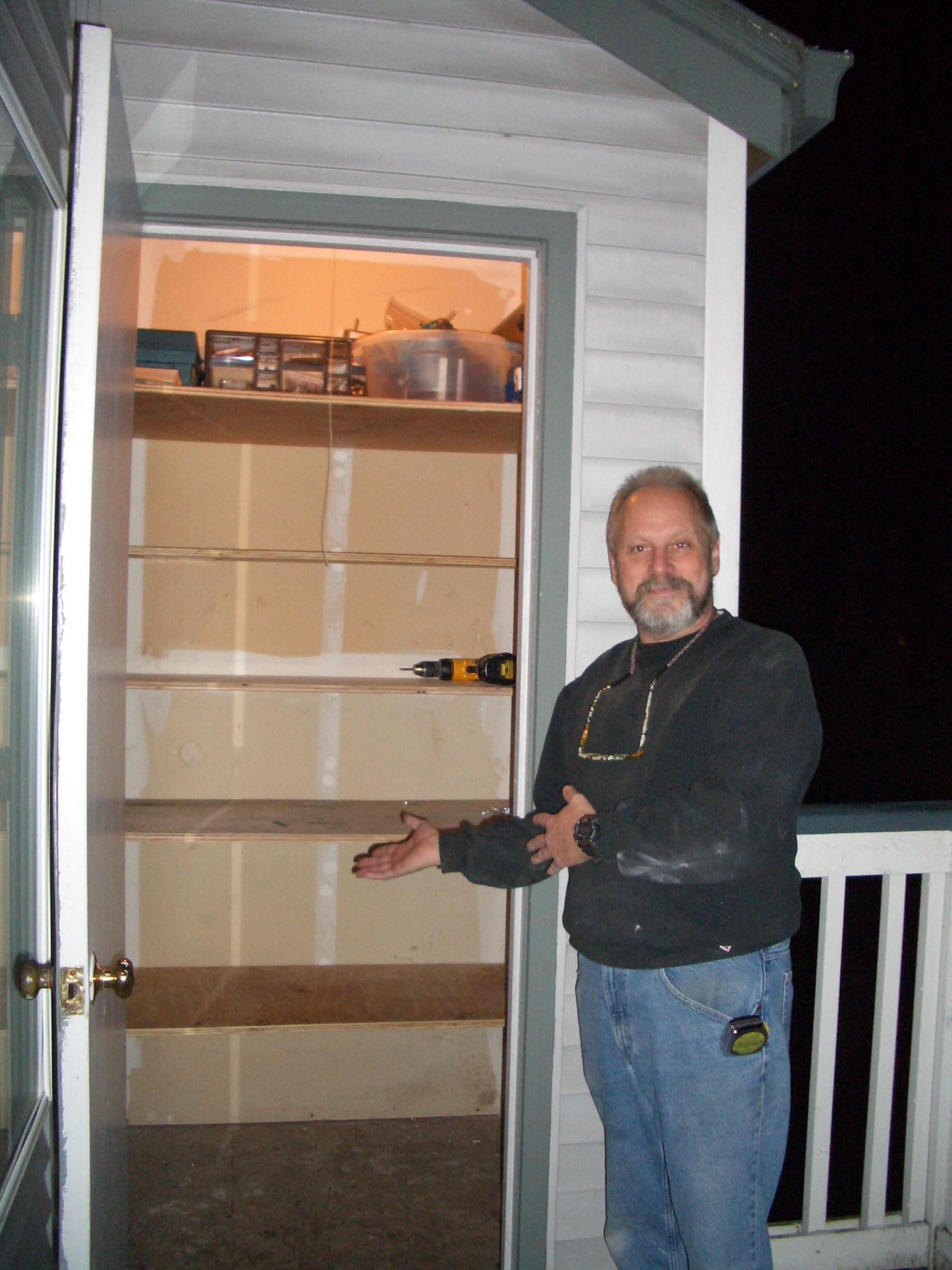Paul at work — handy to the end