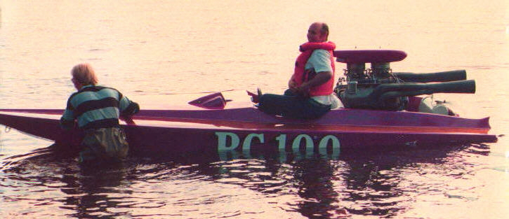 Steve Jones racing in the PC-100